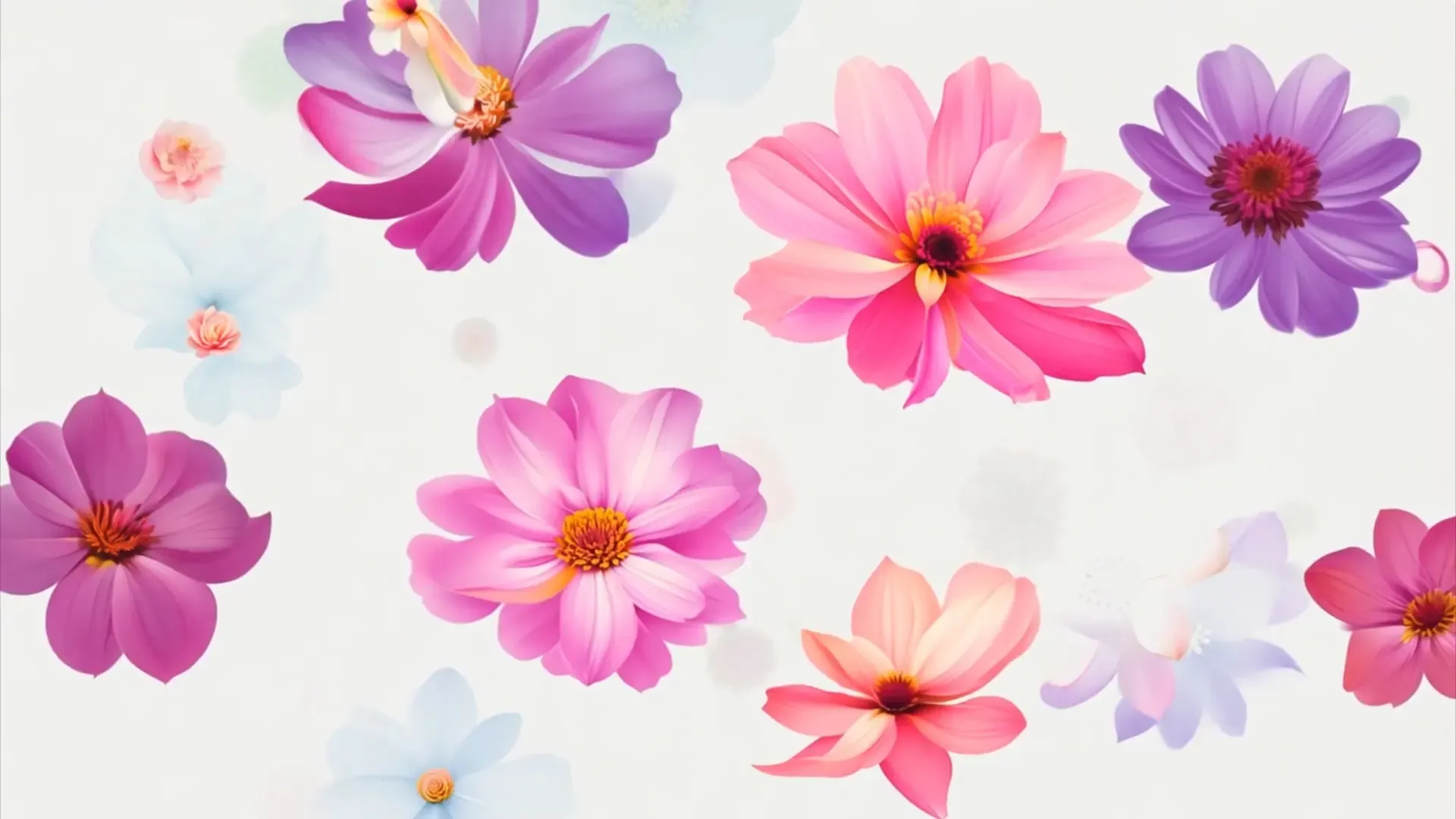 Floral Burst Logo Background with Natures Embrace